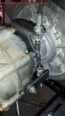 2001+ EZGO Shift Linkage Relocation