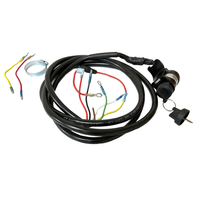 14ft Wiring Harness w/Keyswitch & Mount for HF Predator (Limo Carts)