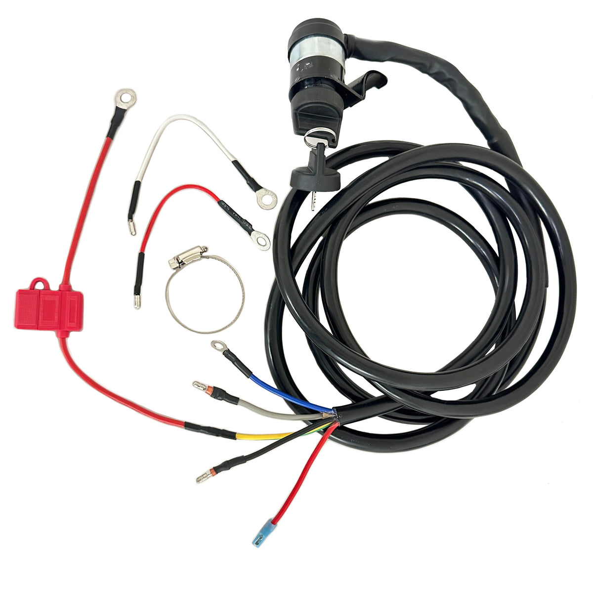 14ft Wiring Harness w/Keyswitch & Mount for HF Predator (Limo