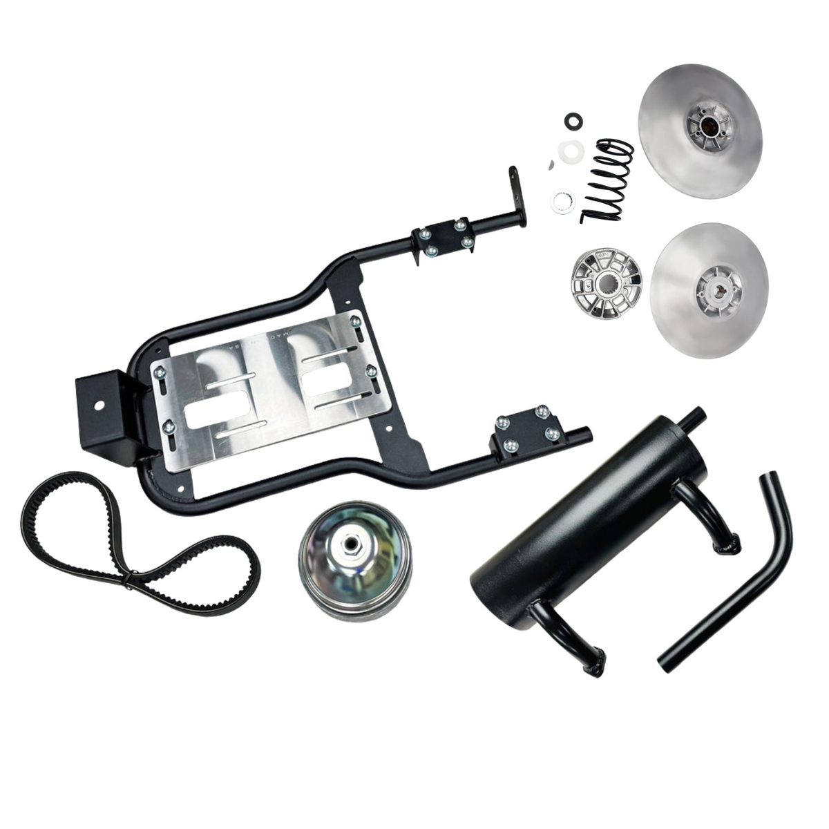 Piastra Montaggio Motore Per Predator 420cc 670cc | Staffa Universale In Ferro 6mm Con Kit Fissaggio